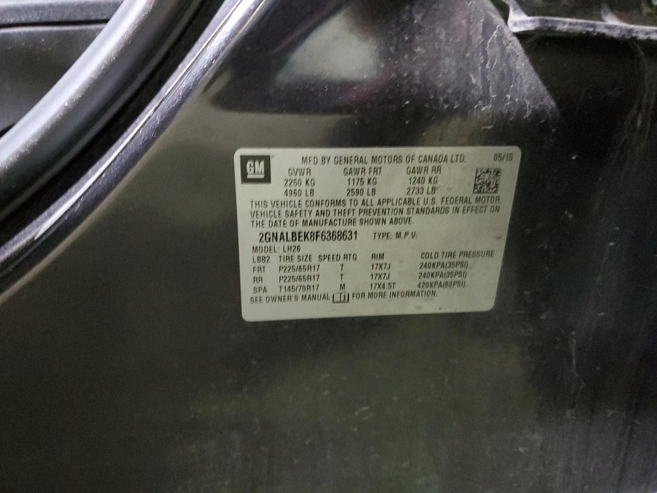 CHEVROLET EQUINOX LT