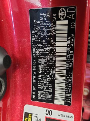 2017 TOYOTA COROLLA LE - 2T1BURHE1HC864980