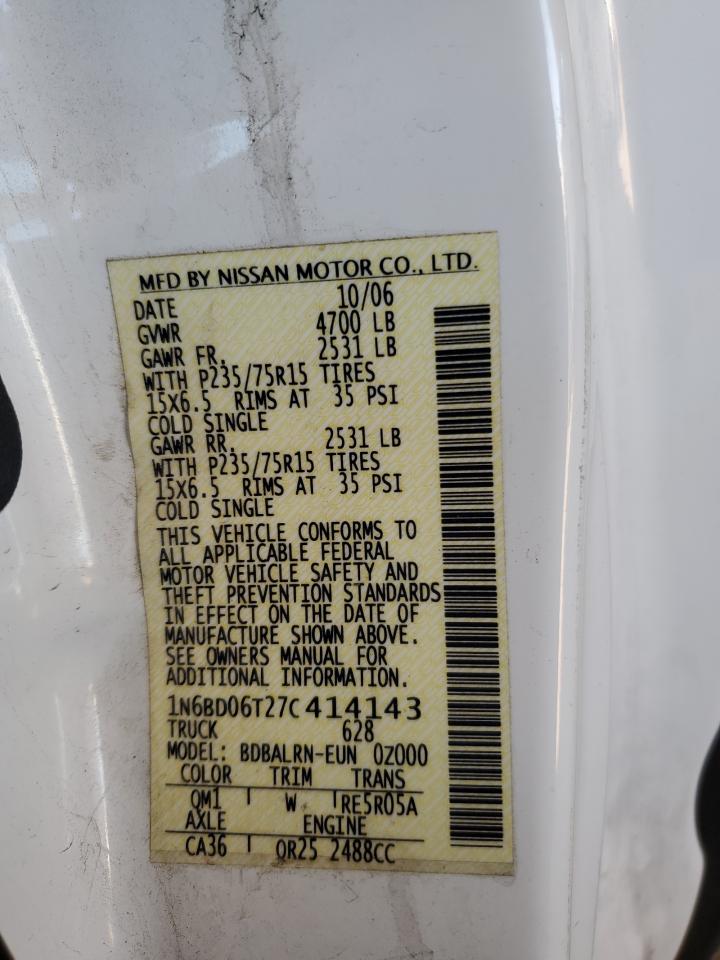 Lot #3309521553 2007 NISSAN FRONTIER K