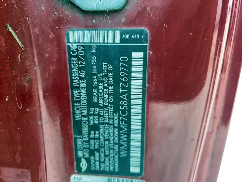 2010 MINI COOPER #3294441504