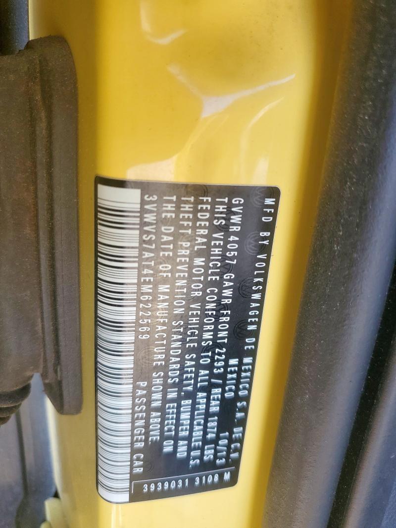 2014 VOLKSWAGEN BEETLE TUR - 3VWVS7AT4EM622569