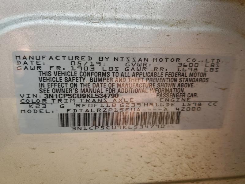 2019 NISSAN KICKS #3298254047