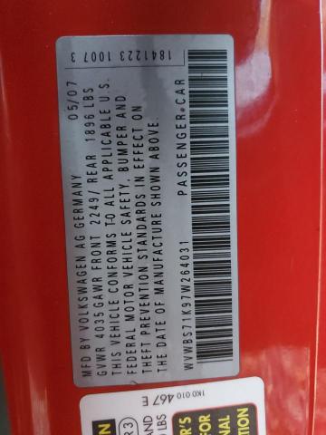 2007 VOLKSWAGEN RABBIT #3301909462