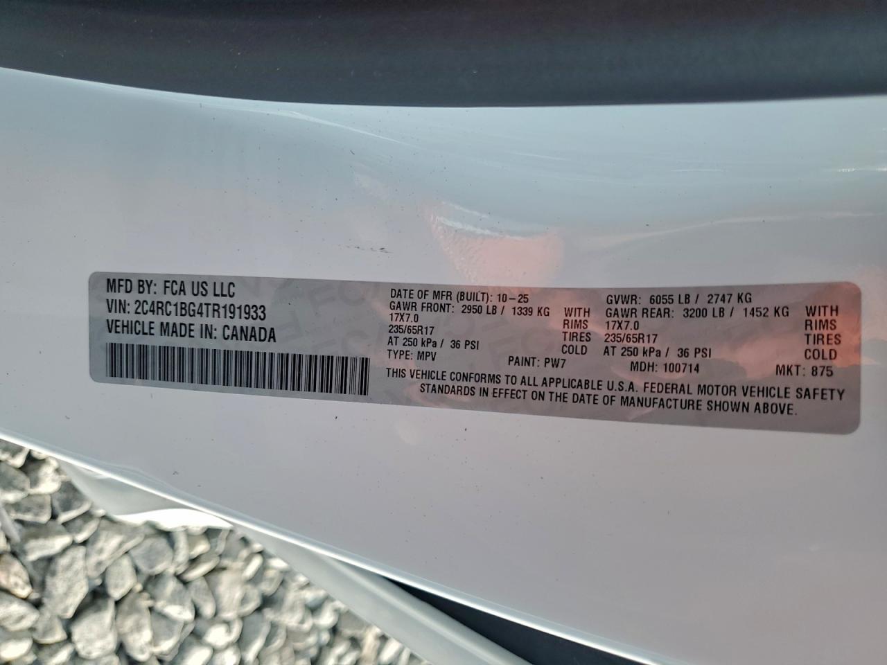 Lot #3303386158 2026 CHRYSLER PACIFICA S