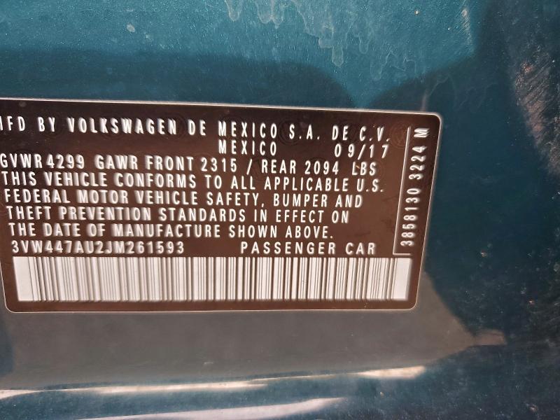 2018 VOLKSWAGEN GTI S/SE #3304672962