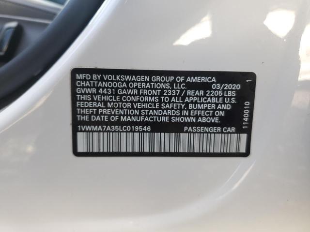 2020 VOLKSWAGEN PASSAT R-L #3286660293