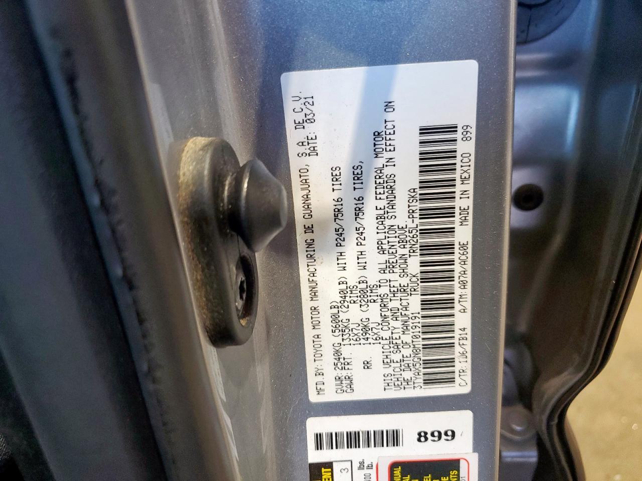 TOYOTA TACOMA DOUBLE CAB