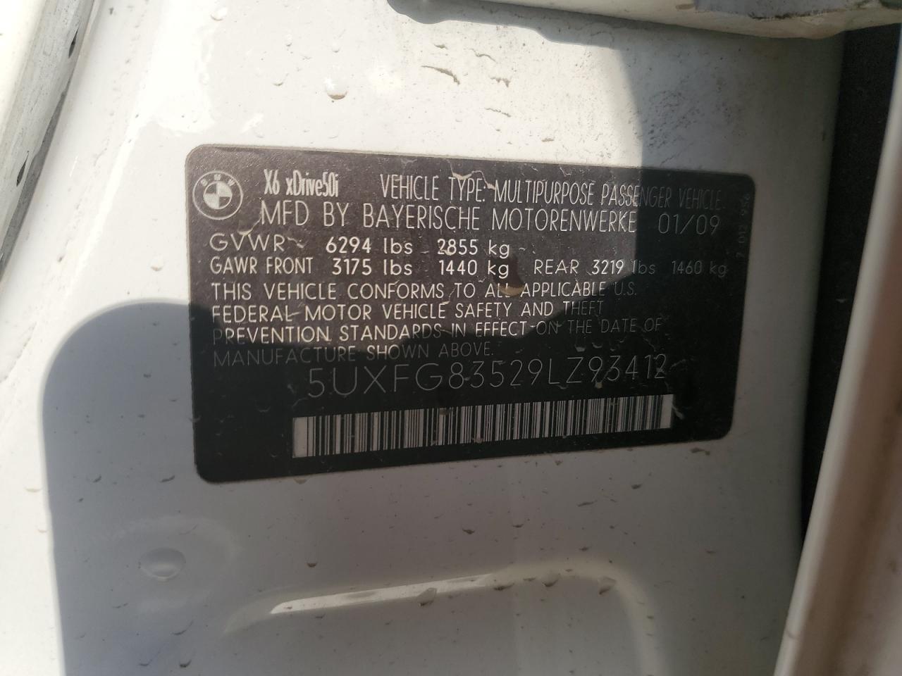 Lot #3285711684 2009 BMW X6