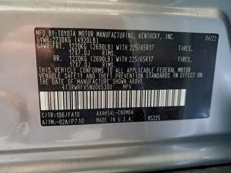 2022 TOYOTA RAV4 XLE #3305400302