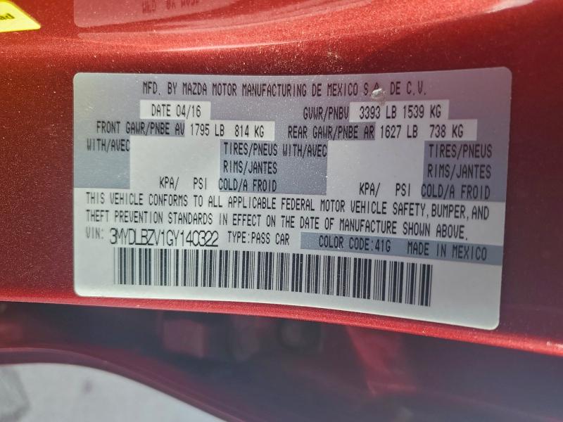 2016 TOYOTA SCION IA #3287705043