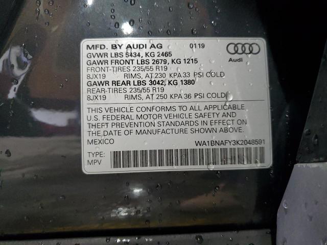 2019 AUDI Q5 PREMIUM #3317862902