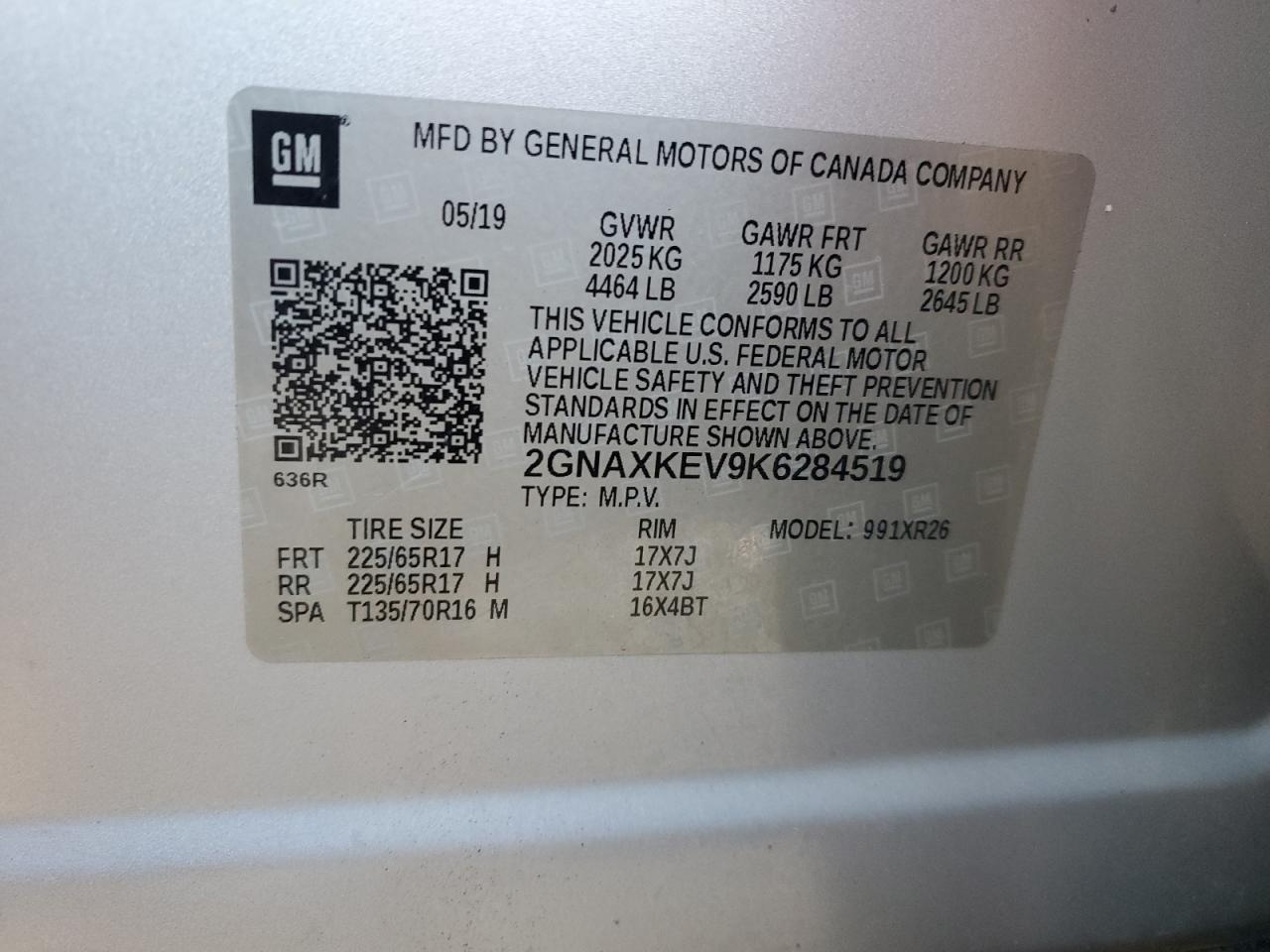 CHEVROLET EQUINOX LT