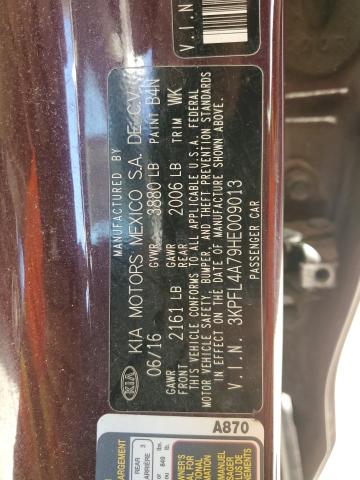 2017 KIA FORTE LX #3291565943