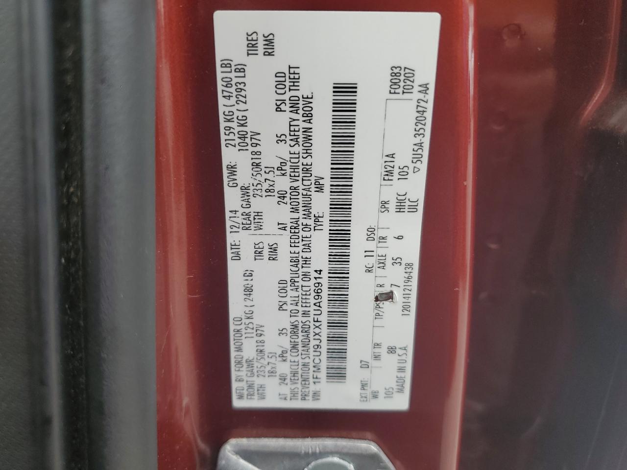 FORD ESCAPE TITANIUM