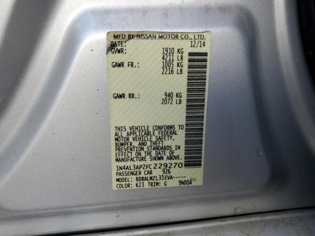 2015 NISSAN ALTIMA 2.5 #3290345807