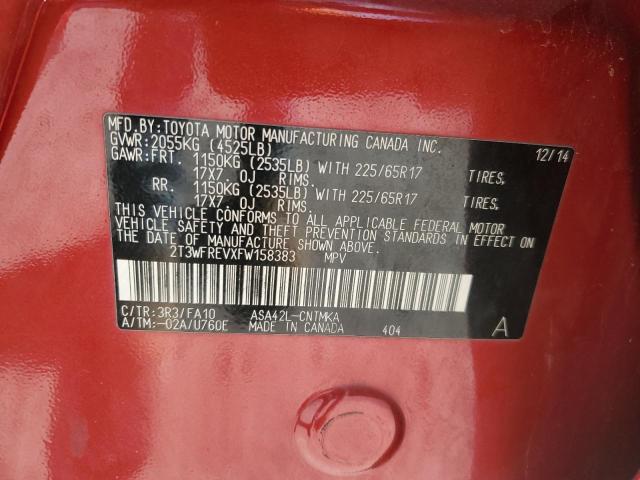 2015 TOYOTA RAV4 XLE #3304752905