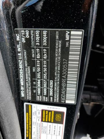 2014 MERCEDES-BENZ ML 350 4MA - 4JGDA5HB9EA300537