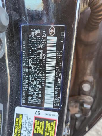 2020 TOYOTA CAMRY SE - 4T1G11BK2LU001949