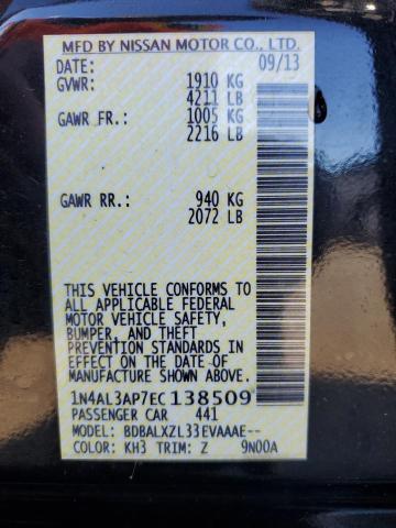 2014 NISSAN ALTIMA 2.5 #3305300349