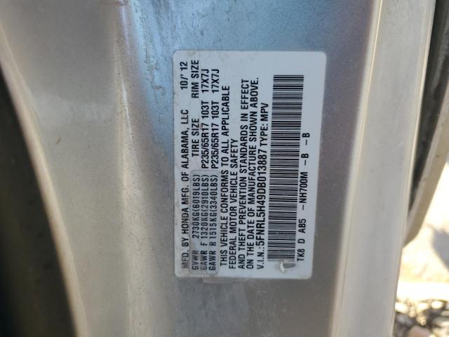 2013 HONDA ODYSSEY VA #3286730284