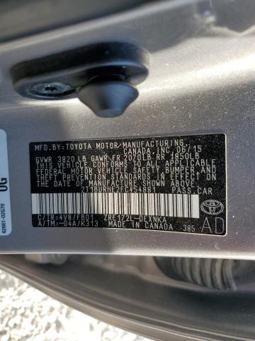 2015 TOYOTA COROLLA L #3296939877