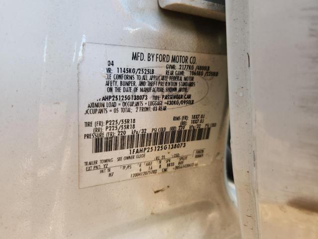 2005 FORD FIVE HUNDR #3283976850