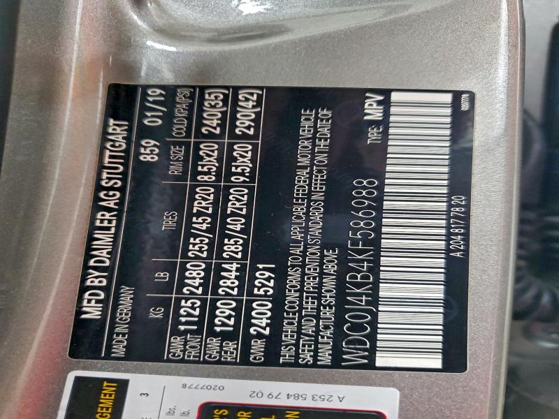 2019 MERCEDES-BENZ GLC COUPE #3301809349