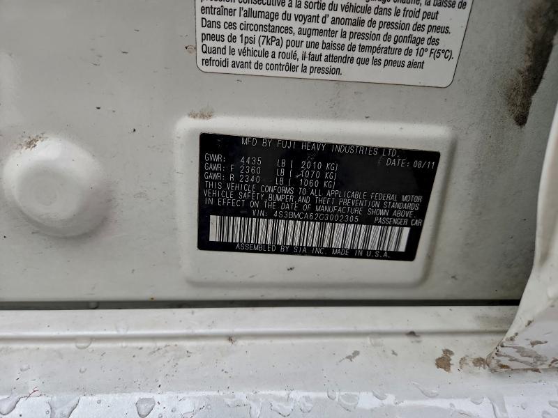 2012 SUBARU LEGACY 2.5 #3302923143