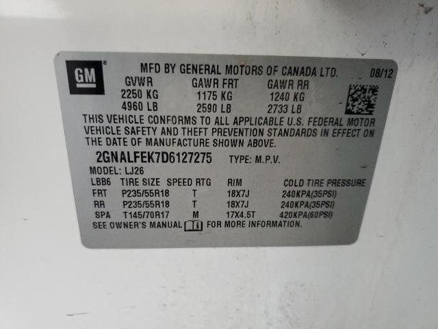 2013 CHEVROLET EQUINOX LT #3291368199