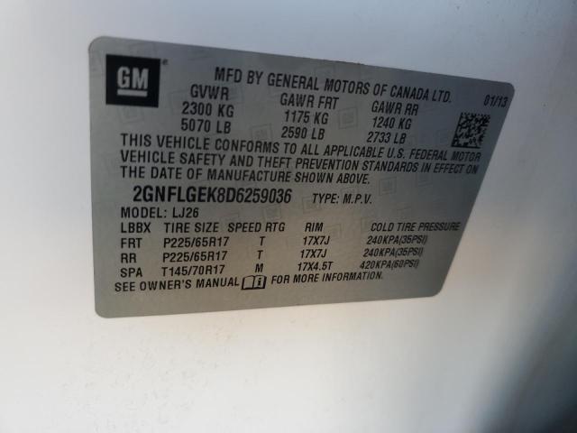 2013 CHEVROLET EQUINOX LT #3291339177