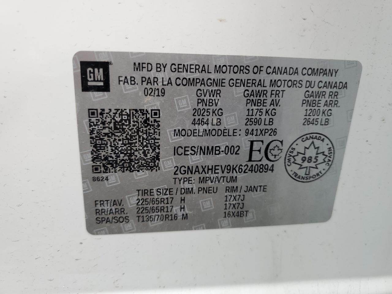 CHEVROLET EQUINOX LS