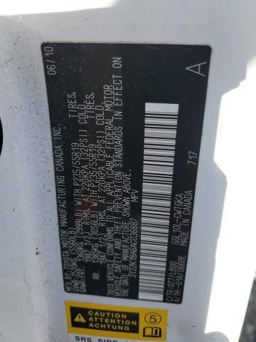 2010 LEXUS RX 350 - 2T2ZK1BA6AC036887