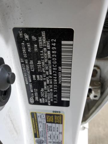 2012 KIA OPTIMA LX - 5XXGM4A78CG038942