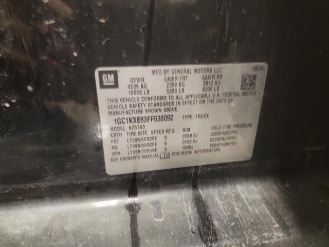 2015 CHEVROLET SILVERADO #3301868995