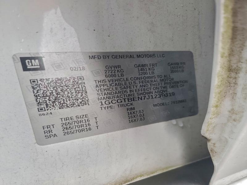 2018 CHEVROLET COLORADO #3305301339