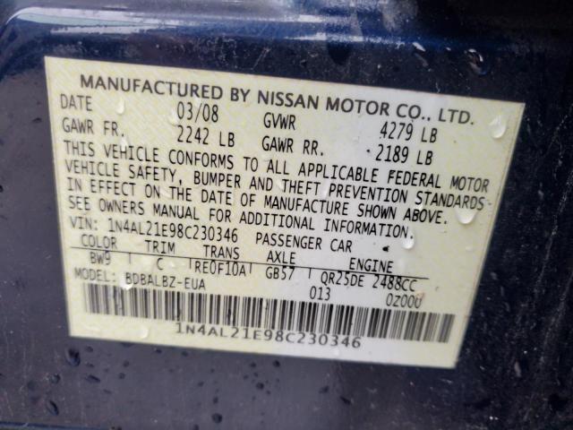 2008 NISSAN ALTIMA 2.5 #3292351288