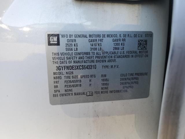 2012 CADILLAC SRX LUXURY #3282343269