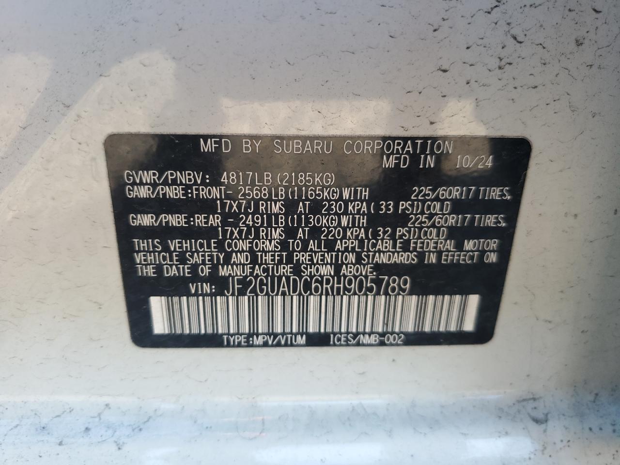 SUBARU CROSSTREK PREMIUM