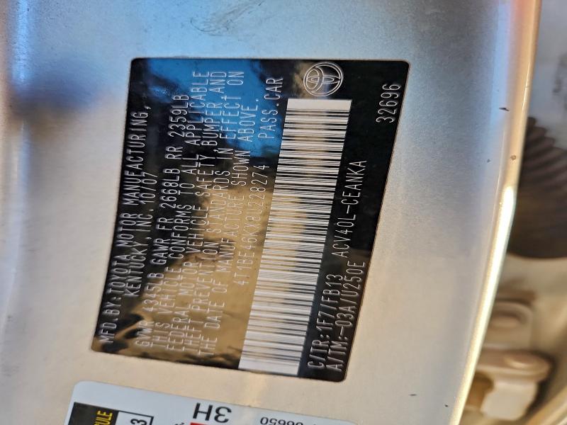 2008 TOYOTA CAMRY CE #3298143269