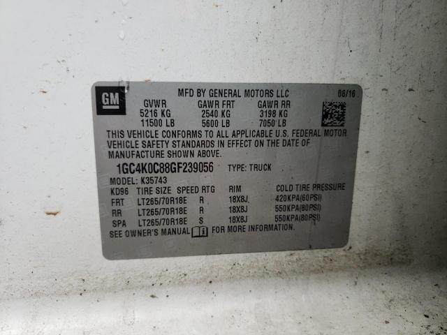 2016 CHEVROLET SILVERADO #3305655735