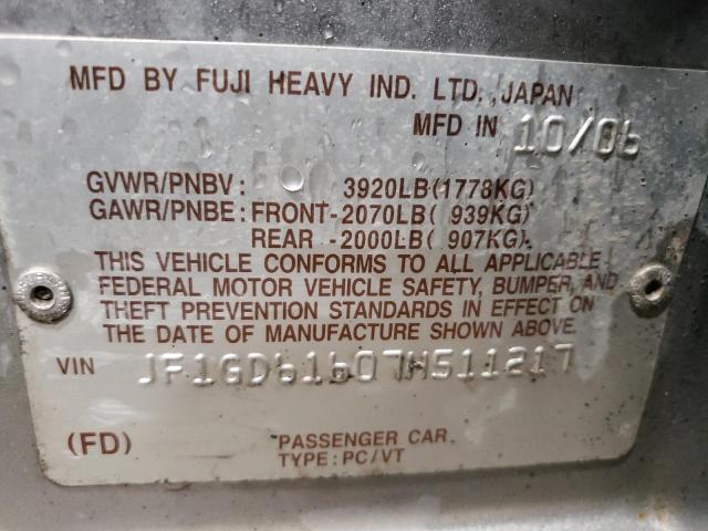 2007 SUBARU IMPREZA 2. #3296636020