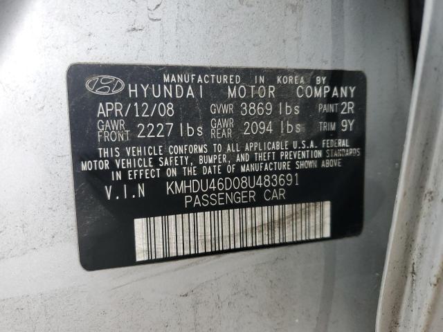 2008 HYUNDAI ELANTRA GL #3316081257