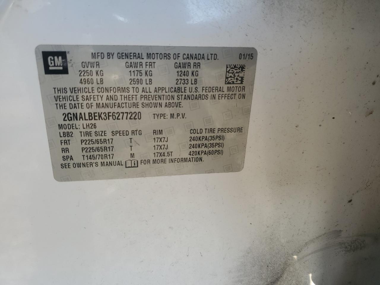 CHEVROLET EQUINOX LT