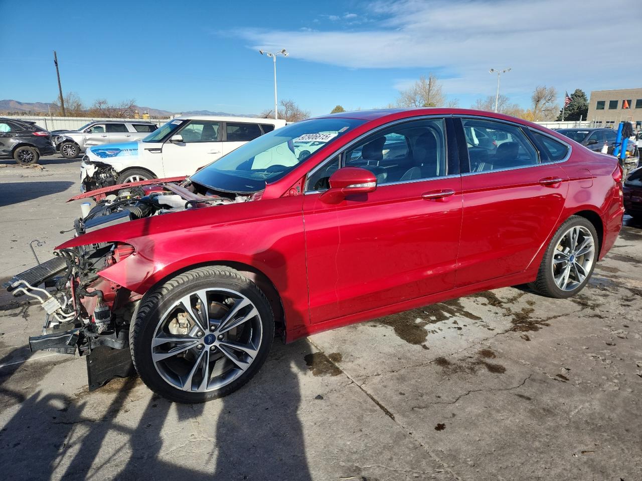 Lot #3290640828 2019 FORD FUSION TIT