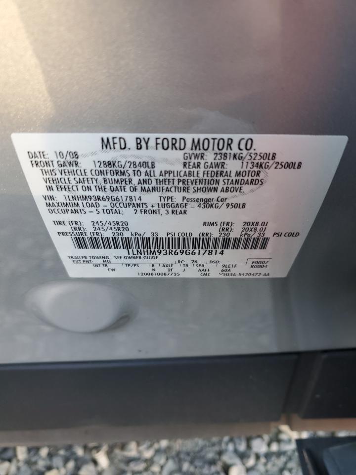 Lot #3302762368 2009 LINCOLN MKS