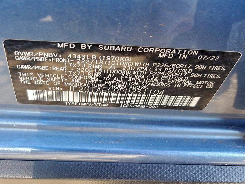 2023 SUBARU CROSSTREK #3311621281