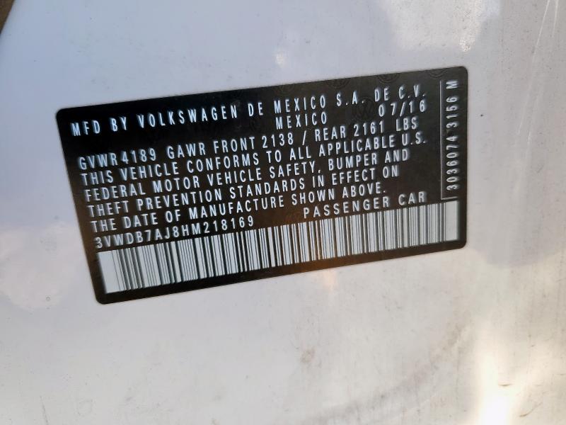 2017 VOLKSWAGEN JETTA SE #3303047617