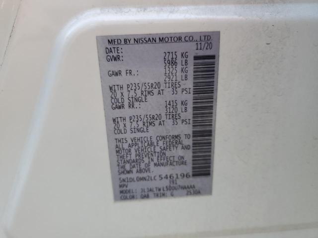 2020 INFINITI QX60 LUXE #3310388038