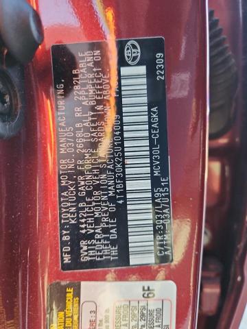 2005 TOYOTA COROLLA #3282413268