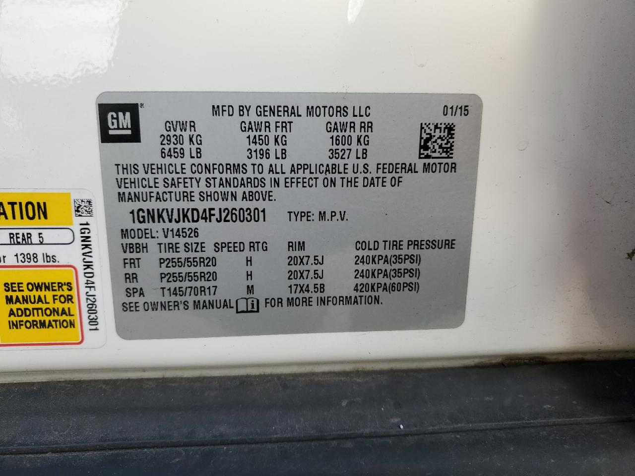 CHEVROLET TRAVERSE LTZ